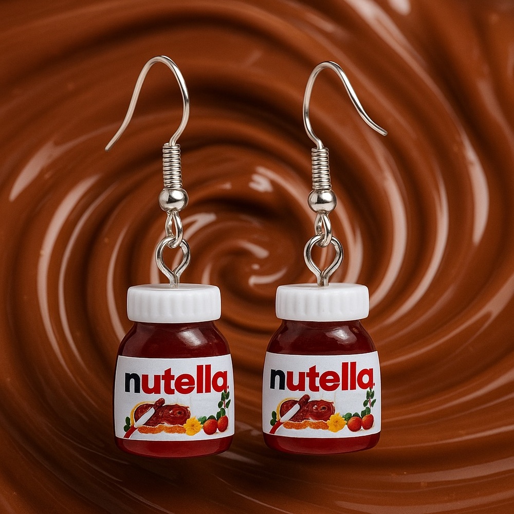 Nutella Jar Earrings - Fun and Unique Jewelry